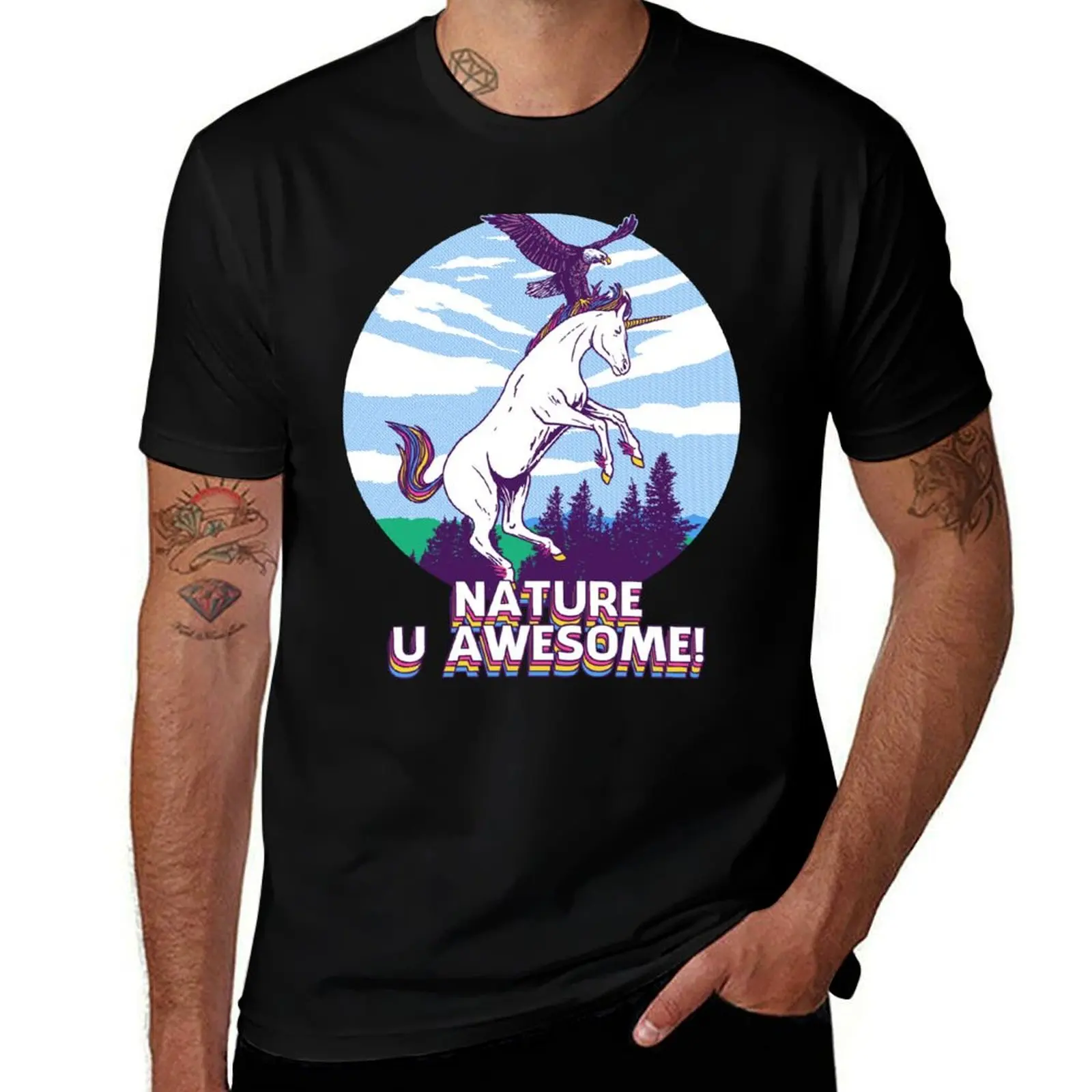 

Nature U Awesome! T-Shirt cotton man t-shirts graphic t shirt vintage boys whites summer 2025 mens fashion