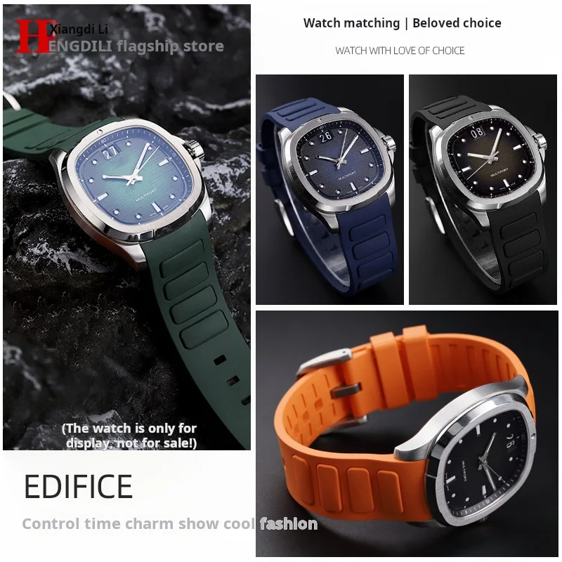 Correa de goma curvada Original para reloj deportivo Mido M049.526, correa de silicona de liberación rápida, verde y azul, nuevo Multifort TV