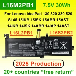 L16M2PB1 For Lenovo IdeaPad 130 320 330 520 S145 V145 15IKB 15AST 15ABR 15IKBR 14IKB Laptop Battery L16L2PB1 L16C2PB1 L16M2PB2