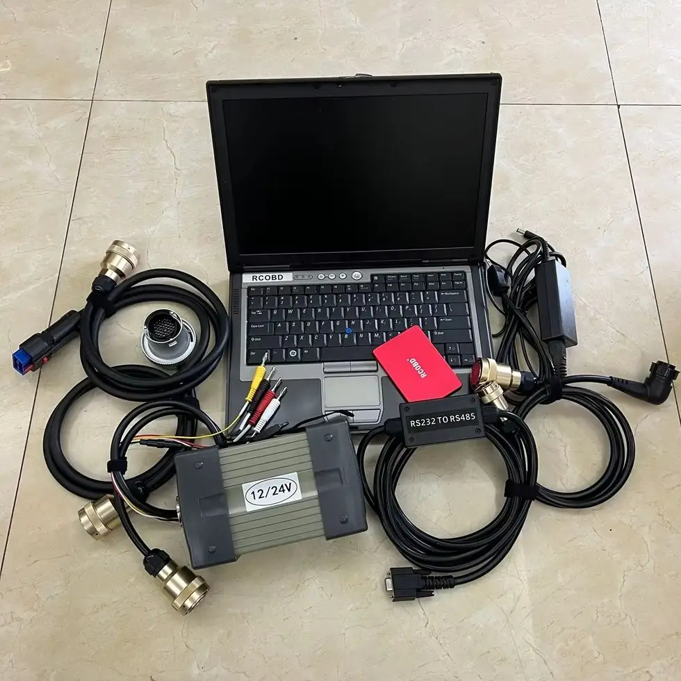 أداة تشخيص MB Star C3 ذات رقاقة كاملة مع كابلات كاملة SSD V2014.12 برنامج فائق السرعة DELL D630 90% كمبيوتر محمول جديد 4G جاهز للاستخدام #1