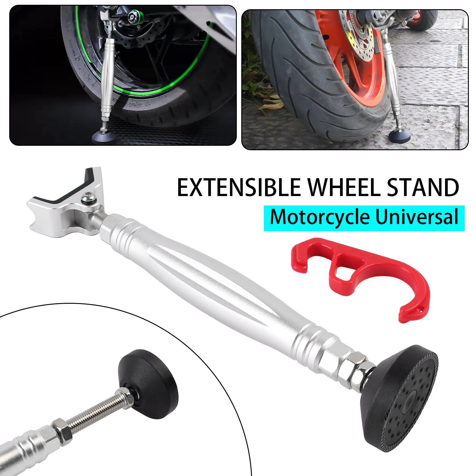 

CNC Motorcycle Support Wheel Chain Cleaning Stand Frame Balancer Lift With Brake Lock Hook For KTM Yamaha Kawasaki Suzuki Honda