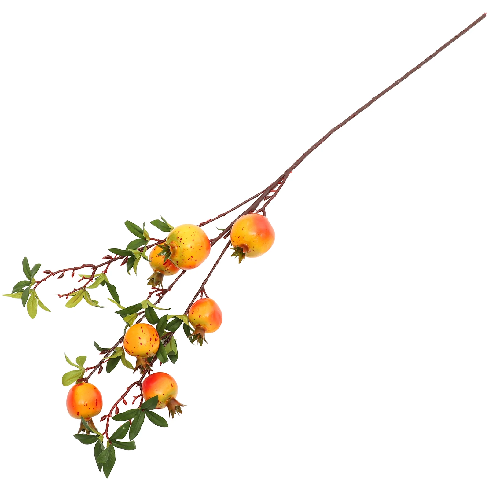 

Simulated Pomegranate nament Artificial Fruit Decor Home Party Bouquet Photography Prop Lifelike Plant Stick Wedding Decoration