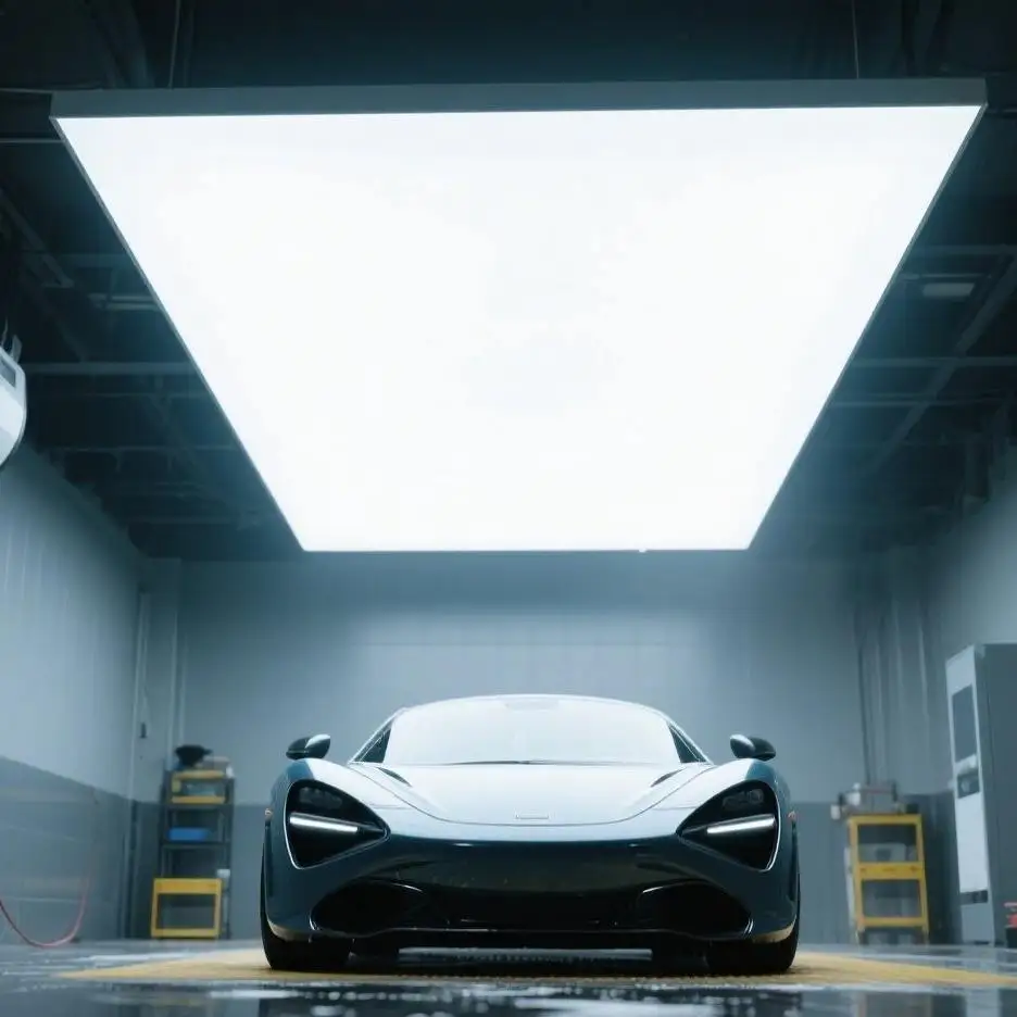 

Выставочные потолочные светильники высокой яркости, мягкая пленка, индивидуальный логотип, гаражные светильники для детализации автомобиля, салона красоты