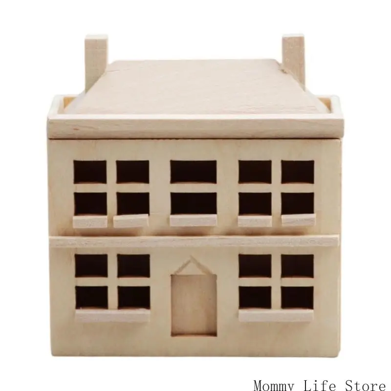 

Vintage Metal Cottage Villa Figurine Perfect For Children's Play And Collectors