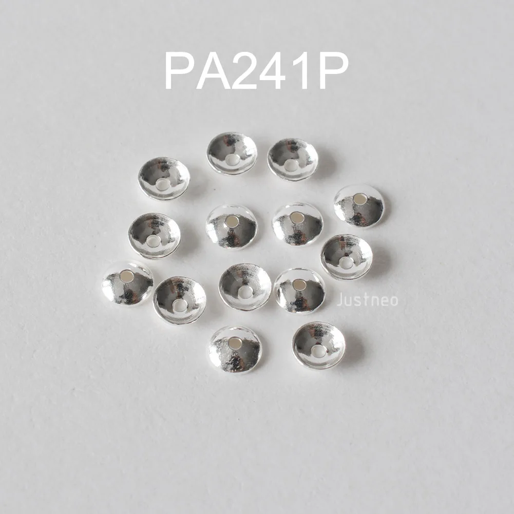 925 Sterling Silver Bead Caps, Silver Flower Spacer Bead End Caps do tworzenia biżuterii luzem, akcesoria do biżuterii DIY. — zdjęcie 4