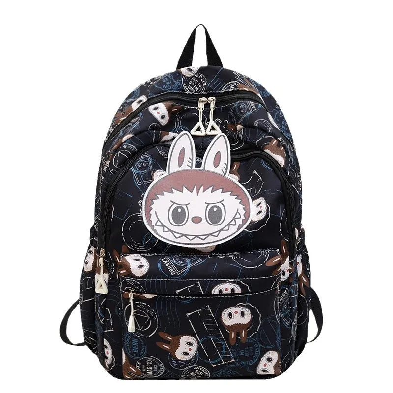 

Labubu New Junior Senior High School Students Schoolbag big Capacity shoulder bag Cartoon Travel Cute Burden Reduction Backpack