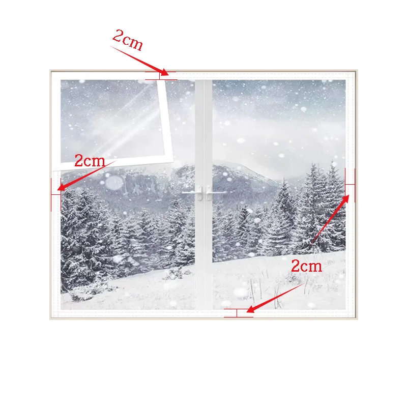 Household simple windproof warm curtain winter window leak seal window seal windproof cold protection cold and frost protection