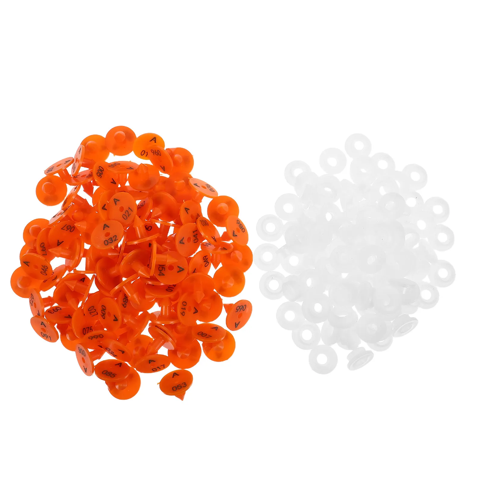 100 Pcs Pet Animal Ear Markers Accessories Tags for Ears Identification Dog Number
