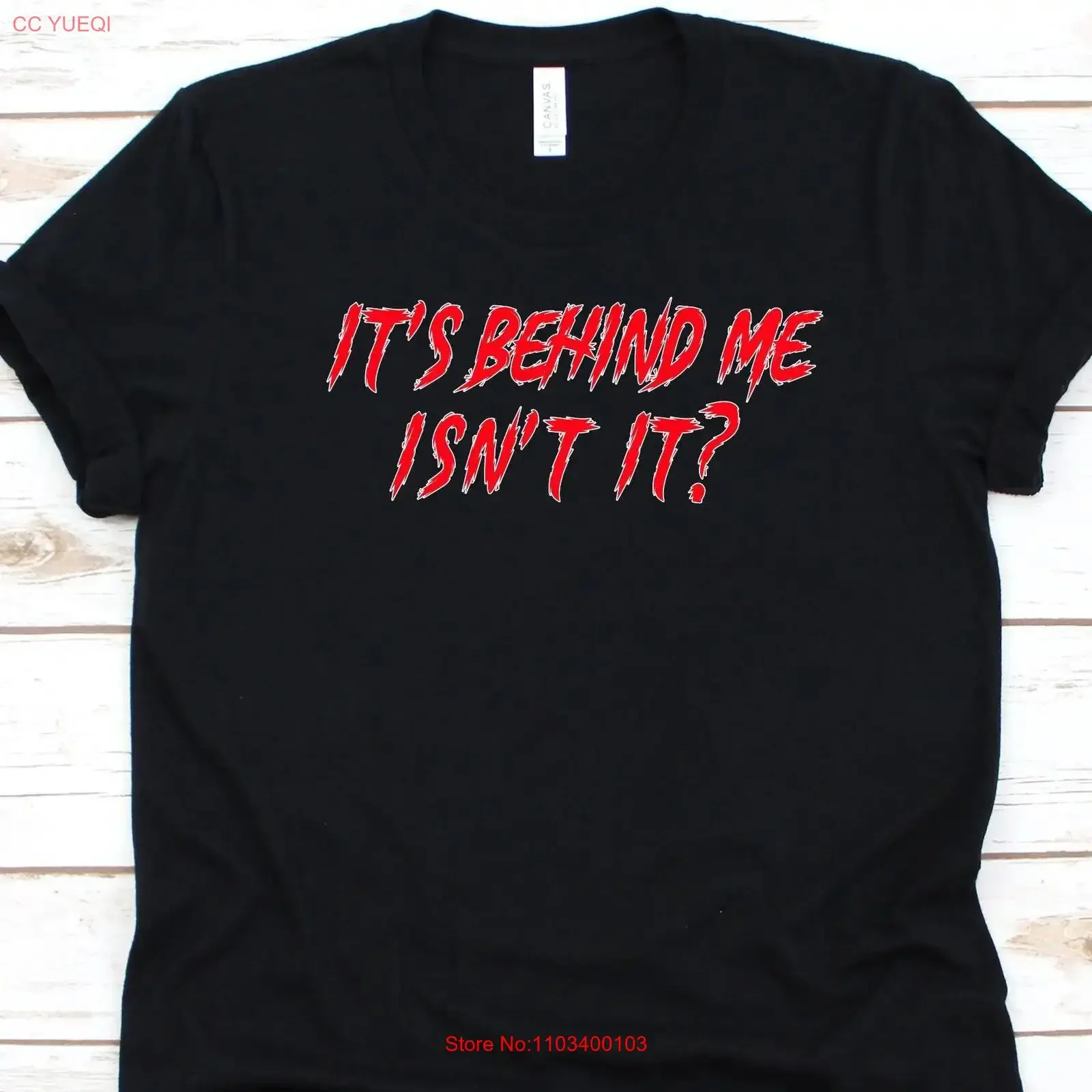 Camiseta con diseño de calavera para cazadores de fantasmas, aventureros de actividades paranormales, expertos en actividades paranormales, estilo vintage lavado, con la frase 'Está detrás de mí, ¿no?'.