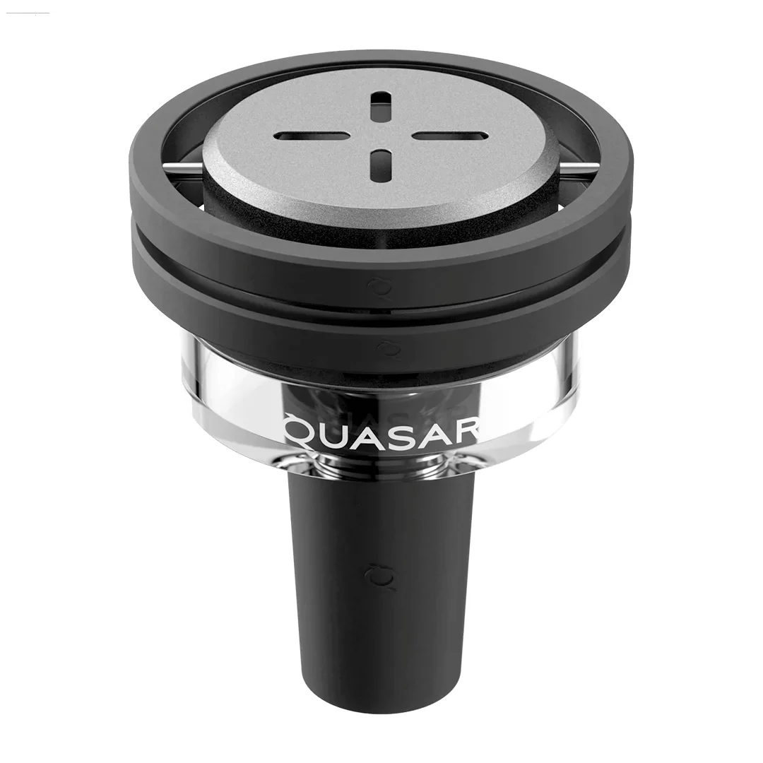 وعاء الشيشة QUASAR RAAS 2 - رأس فحم زجاجي ممتاز للشيشة مع نظام تدفق الهواء المتقدم، صندوق هدايا Chicha، ملحقات الدخان #1