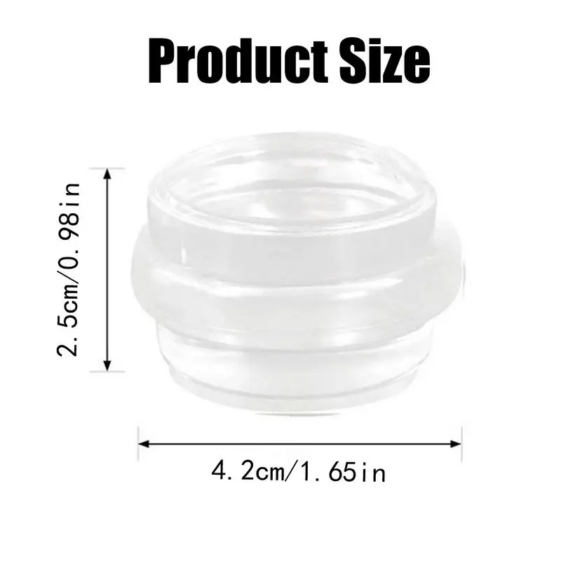 No Punching Cylindrical Door Stop Transparent Acrylic Round Anti-Collision Silent Flooring Door Protect Walls Furniture Cushion