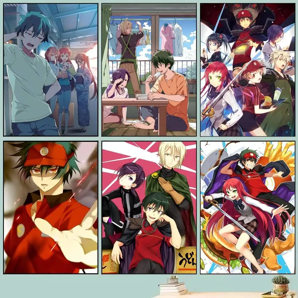 Anime The D-Devil is a Part-Timer Posters Self Adhesive Waterproof Ideal For Living Room Bedroom Bar Decoration