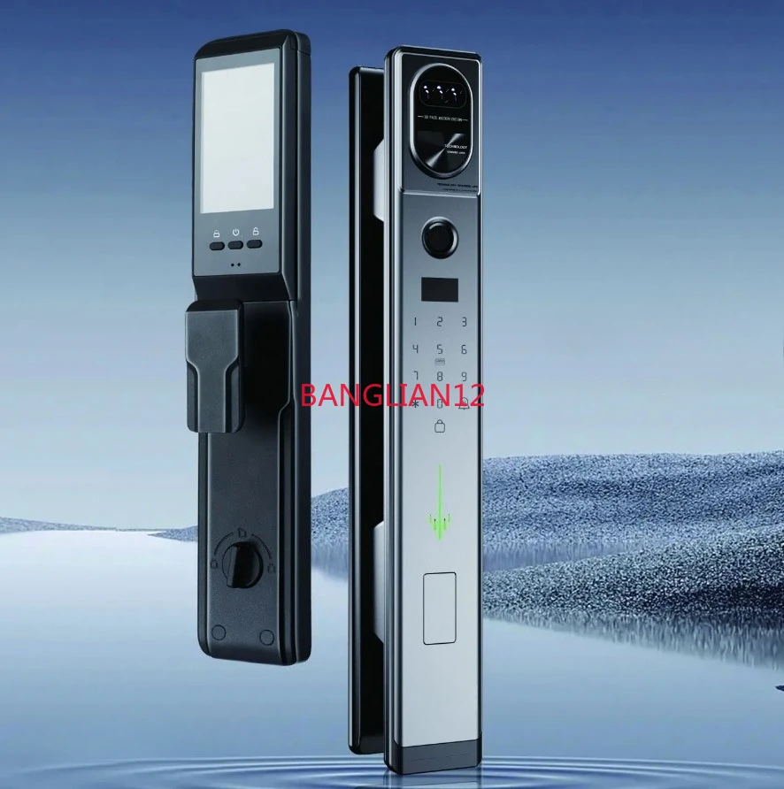 Fully automatic high-end, intelligent fingerprint lock, face visual intercom high definition large screen