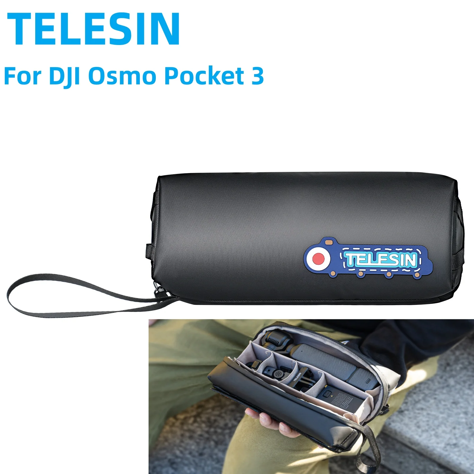 

TELESIN Storage Bag For DJI Osmo Pocket 3 Portable Handbag Anti-scratch Protective Box For Pocket 3 Camera Storage Accessories