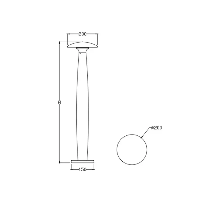 IP65 Waterproof Outdoor LED Bollard Light Garden Lawn Stake Decorative Lighting AC85-265V Colorful Lawn Lights