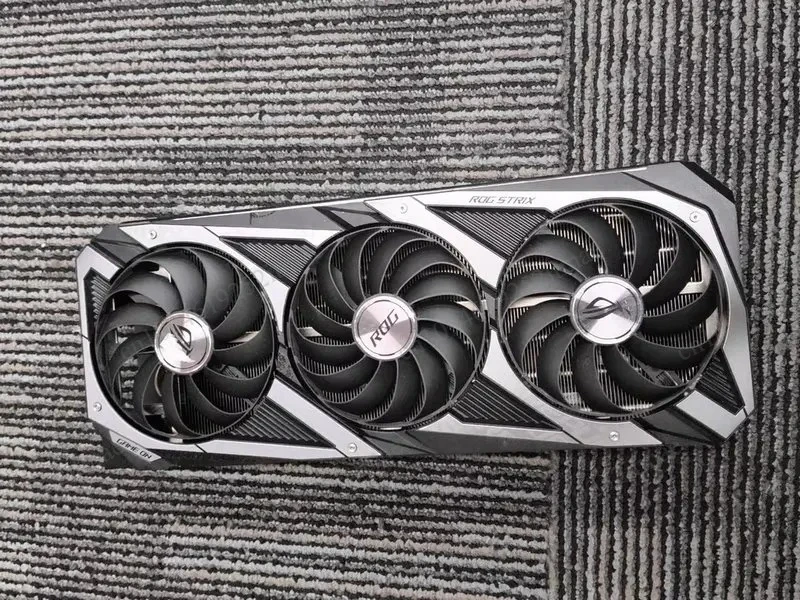 Original GPU Heatsink Cooler Assembly With Backplate, Replacement Cooling Part for ASUS RTX3090 Graphics Card