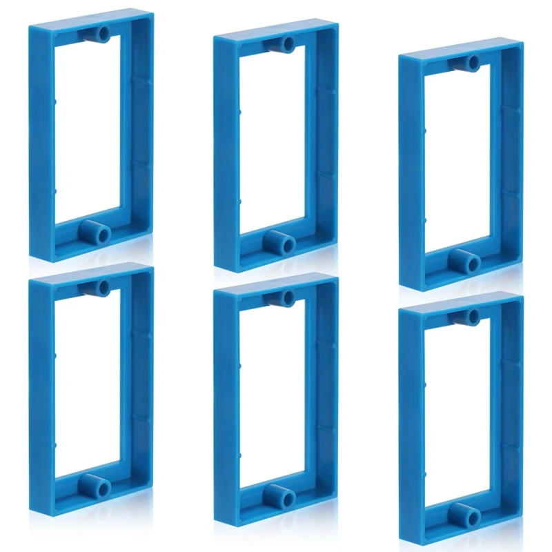 Extensor de caja eléctrica de 6 uds, extensores de caja de salida de receptáculo de una sola entrada de 1/2 pulgadas, extensor de caja de conexiones para caja eléctrica
