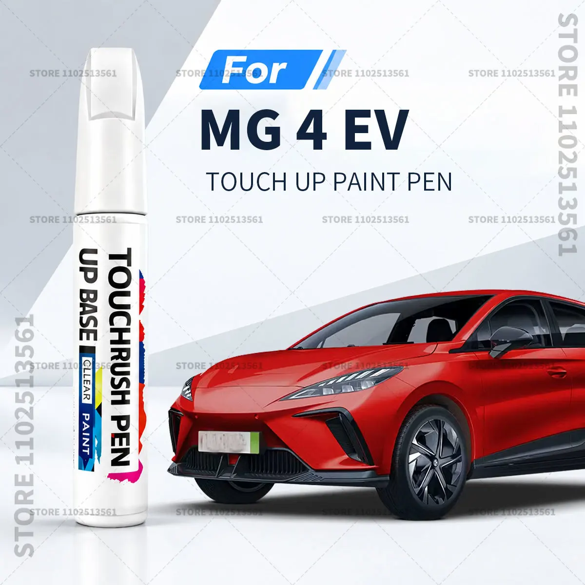 Automotive Touch Up Paint Pen Scratch Repair Marker for Car Body Bumper Door Paint Restoration Accessories For MG 4 EV Black