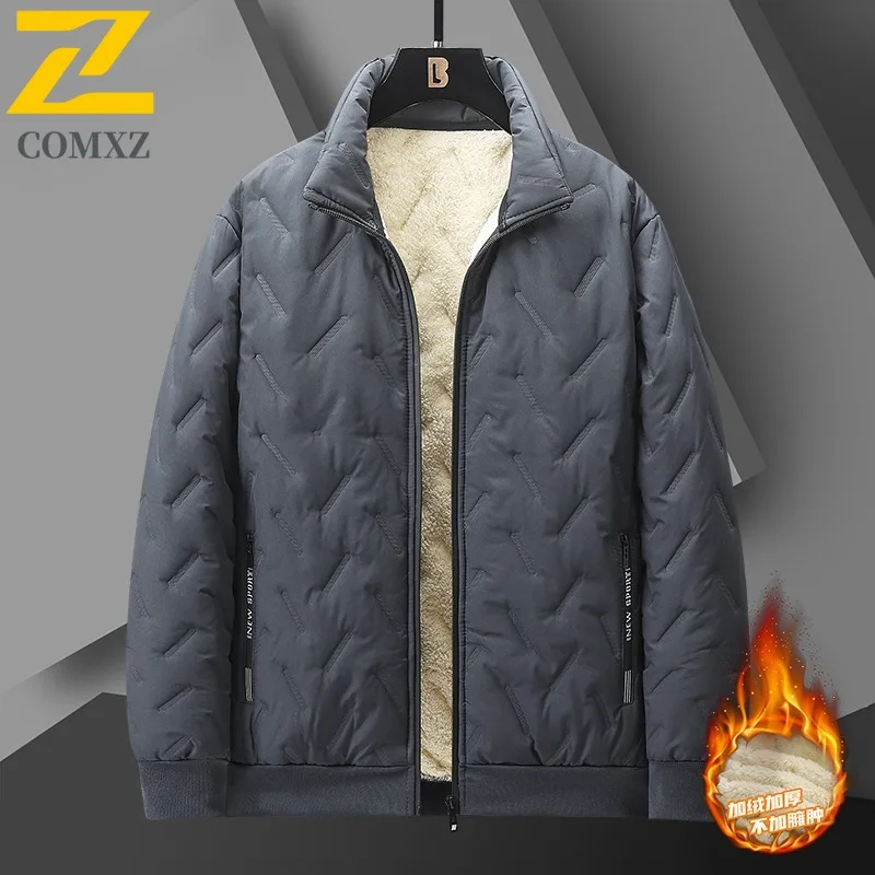 

COMXZ Men Autumn Jacket Fashion Casual Fit Workwear Coat Stylish Trendy Outdoor Sports Windproof Warm Cotton Bomber Jacket ​