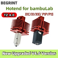 New Upgrade Hotend TZ 4.0 Hardened Nozzle For Bambu Lab P1P/X1C/P1S/X1/X1E Hot End Print Head for Bambu Lab 3D Printer