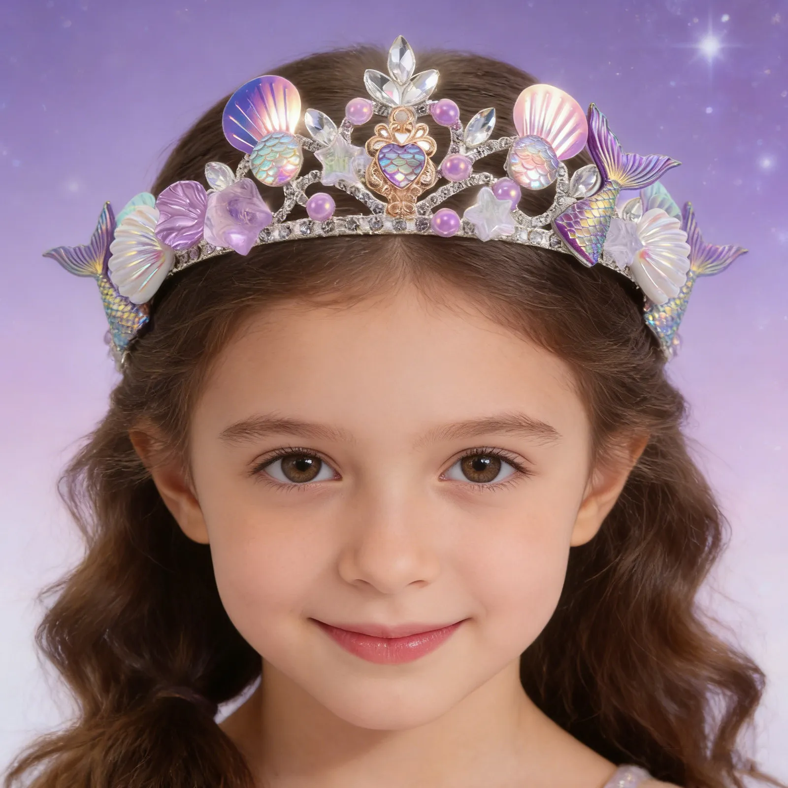 

Mermaid Crown Girls Princess Ocean Costume Headband Birthday Party Decor Mermaid Headband Seashell Headpiece Under The Sea