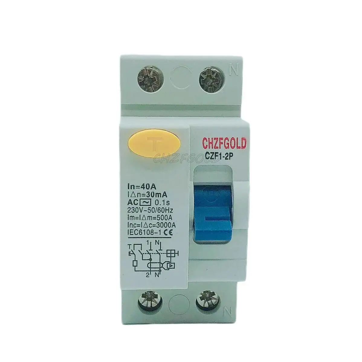 Residual Current  Power Surge Protector Circuit Breaker 110V  CZK6 RCCB 5- 2P 16A 25A 32A 40A 63A 80A 100A