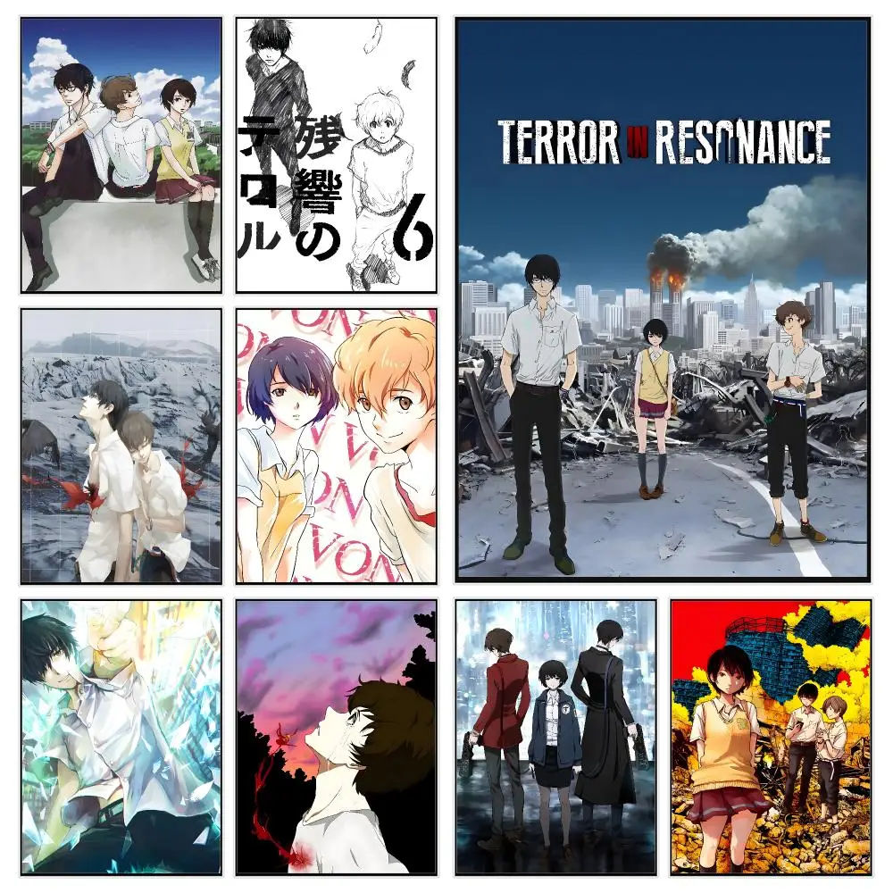 Thriller Anime T-terror in Resonance Poster Trendy Aesthetic Wall Decor for Dorm & Bedroom