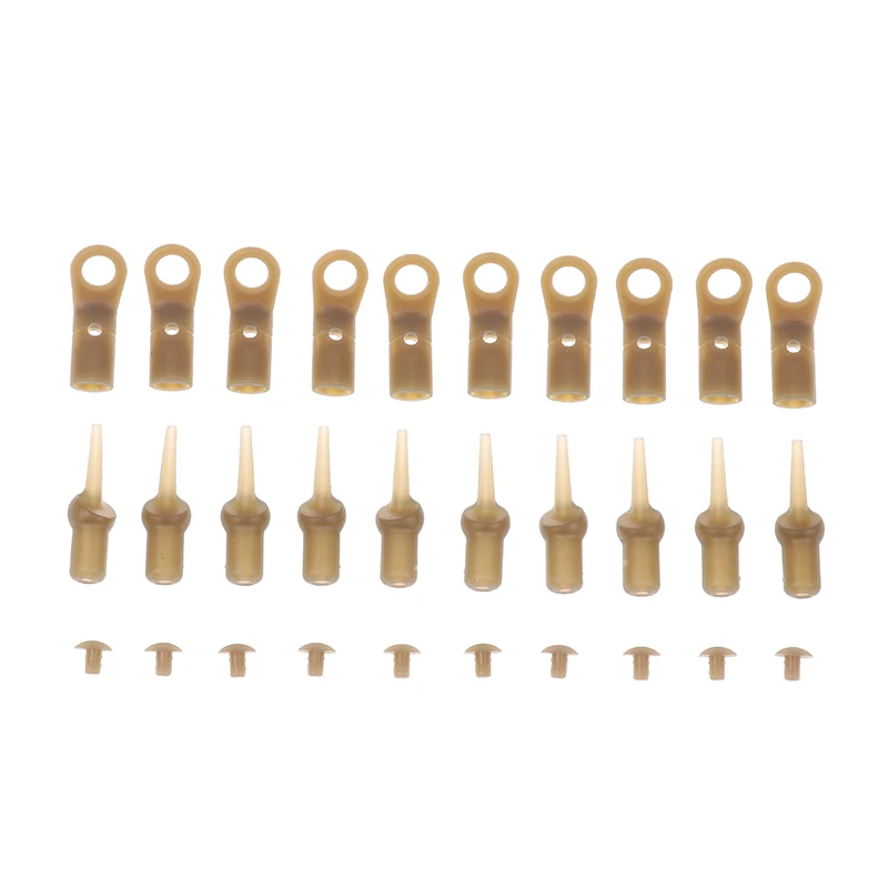 10pcs Carp Fishing Tackle Set Helicopter Rig Accessories Sleeve Lead Clip Hair Rig Fishing