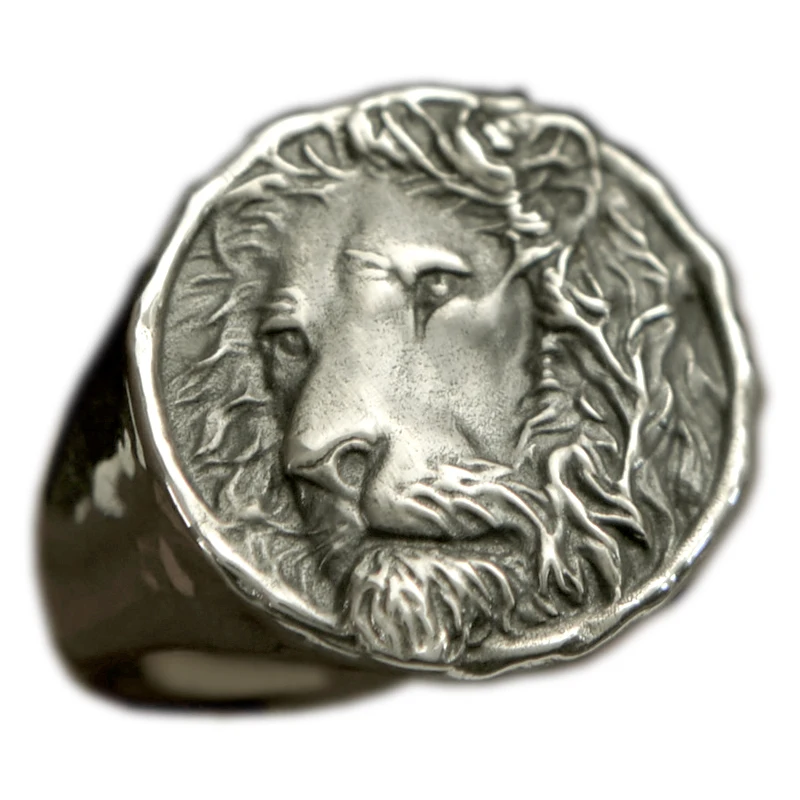 S925 Sterling Silver Lion Rings For Men Original Design Sculpture Leo Fishion Personality Unique Jewelry Handmade Male Ring