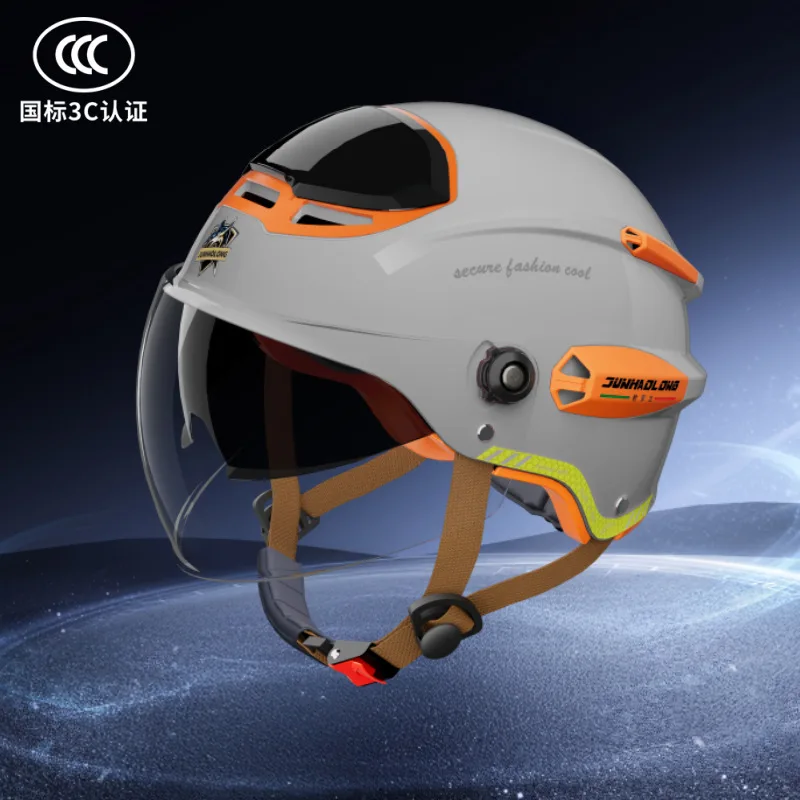 CCC Certified Motorcycle Half Helmet UV Protection Breathable Lightweight Durable Comfortable Unisex All Season Summer Riding