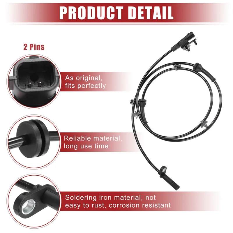 Датчик скорости колеса ABS 47910-4GA0A передний правый или левый, совместимый с Infiniti Q50 2014-2020 Q60 2017-2019