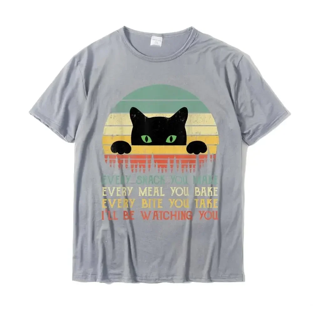 Every Snack You Make Cat Funny Cat Mom Cat Mama Cat Dad T-Shirt Vintage Fashion TShirts for Women Oversized Tees Graphic Tshirts