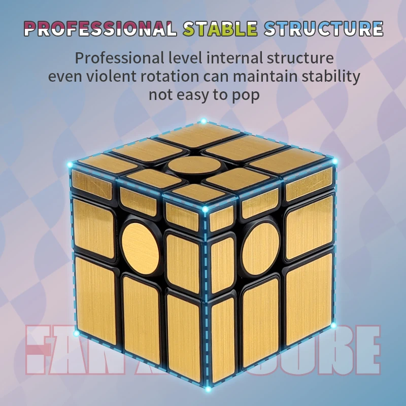 미러 매직 큐브 골든 실버 매직 큐브, 전문 스피드 퍼즐 장난감, 하이 퀄리티 교육용 장난감, 어린이 선물, 3x3