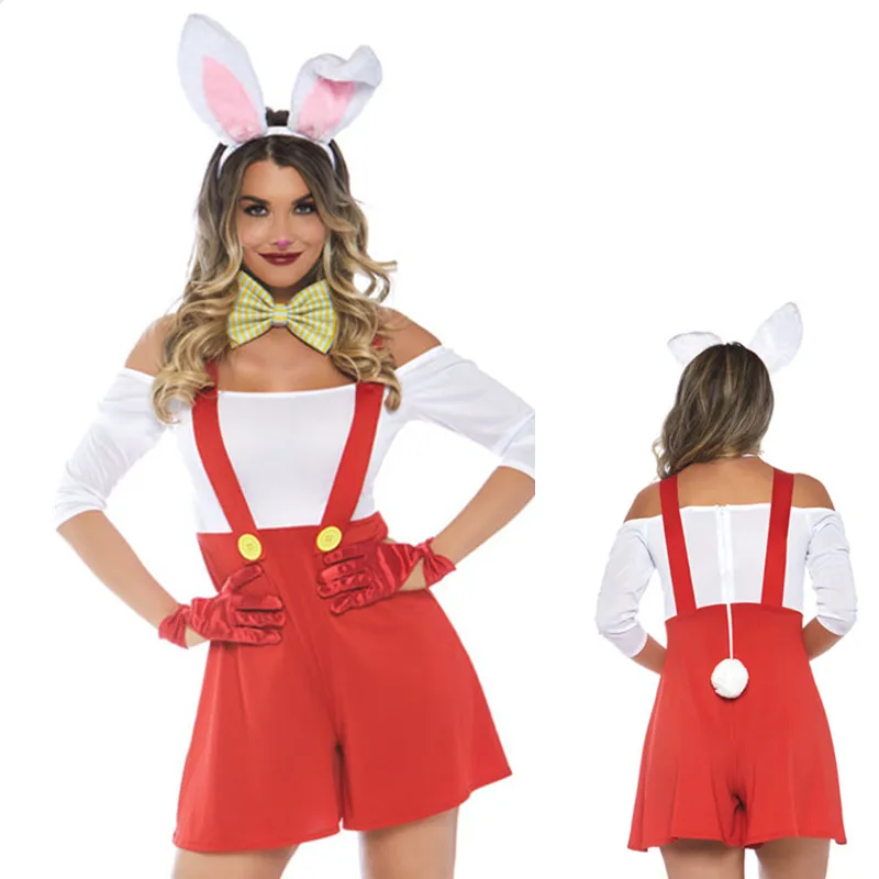 

Adult Cosplay Bunny Girl Rabbit Costume Halloween Animal Costume Fancy Dress Bunny girl Jumpsuit