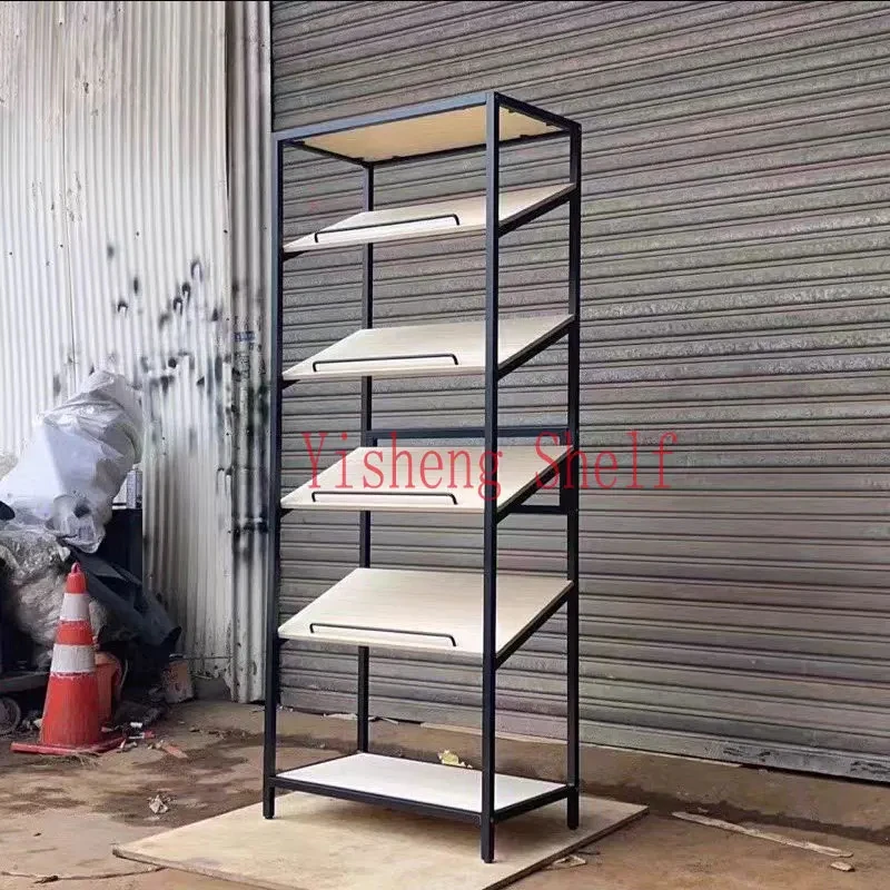 custom.YiSheng Luxury Heavy Duty Double-sided Metallic Customized Display Stand Home Textile and Bedding Promotion