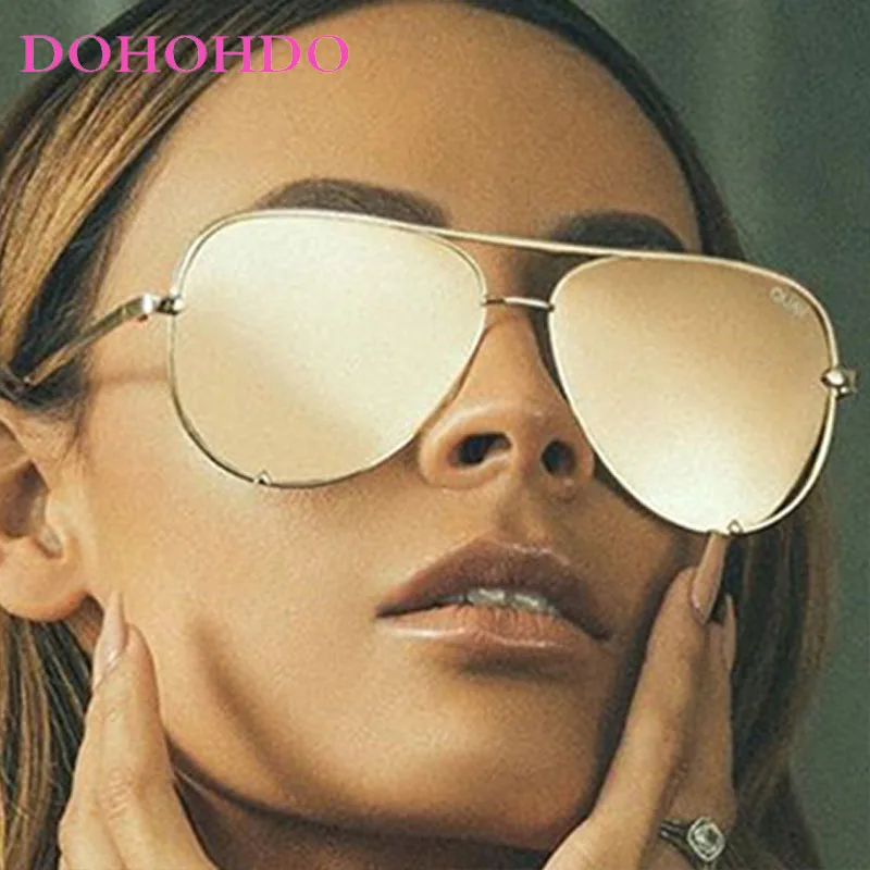 

Fashion Oversized Pilot Metal Double Bridge Outdoor Drive Sunglasses Women Luxury Brand Design Men Sunglass Travel Eyewear UV400