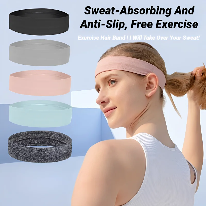 Elastic Sweatband Basketball Sports Headband Women Men Gym Fitness Sweat Hair Band Volleyball Tennis Running Yoga Non Slip