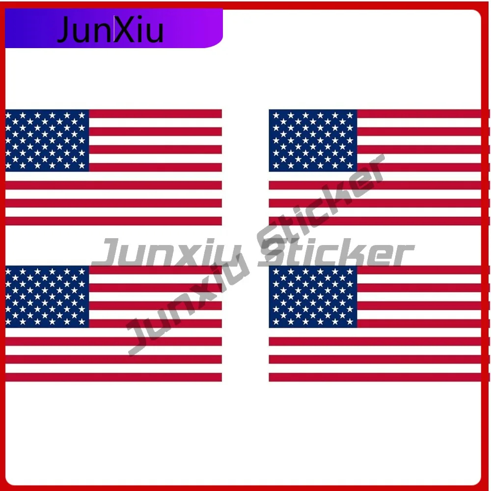 

Набор из 4 наклеек на бампер Rogue River Tactical с американским флагом США