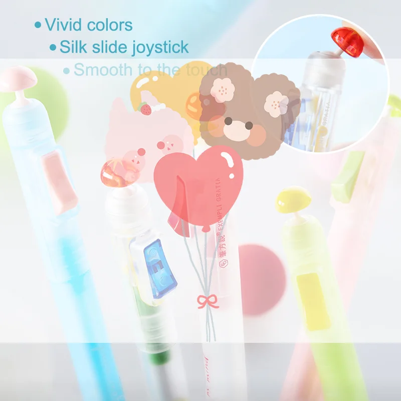 Relax Switch Pen For Exam Prep - Fidget Clicker Gel Pen 0.5mm Smooth Writing, Anti-Anxiety Study Tool For School Students Office