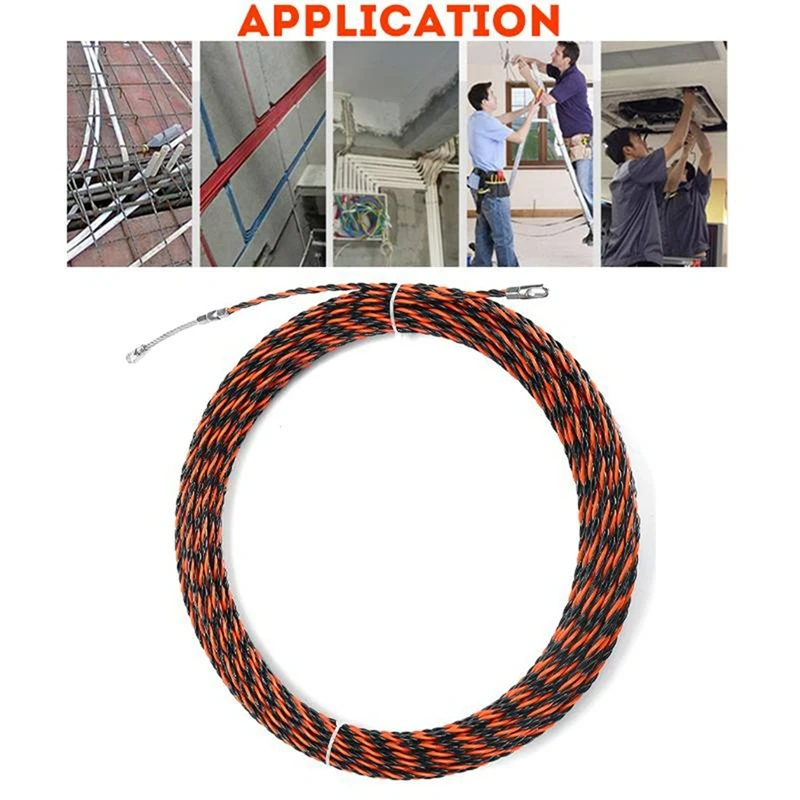 FYBL 25M Cable Wire Guide Three-Strand Wall Threader Cable Stringer Electrician Threader Cable Tools for Telecom Power