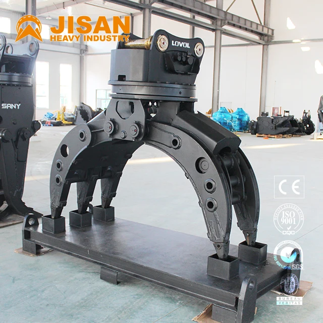 

Multifunctional Handy Excavator Wood Tractor Power Hydraulic Grapple Core Engine Construction Tools With Log Crane