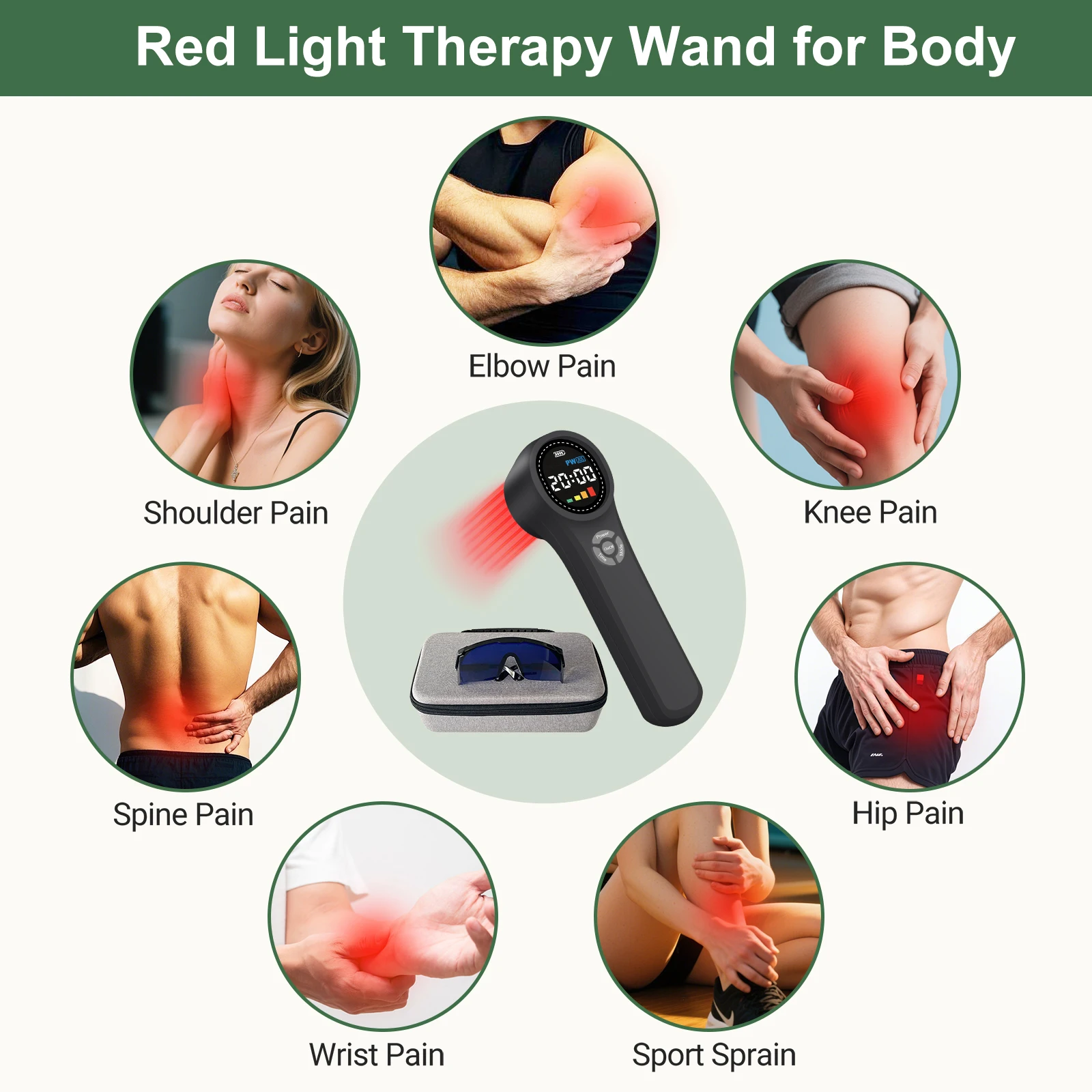 2026 Portable Cold Laser Therapy Pain Relief Infrared Light LED for Dogs Animaux Equine Back Therapy Marque End Froid