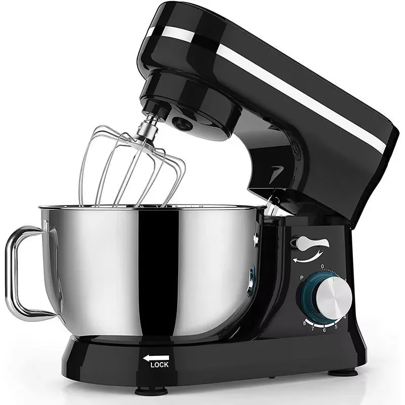 【2026】 2024 New Style 660W 6-Speed Electric Small Mixer for Kitchen Electric Mixer with Dough Hook