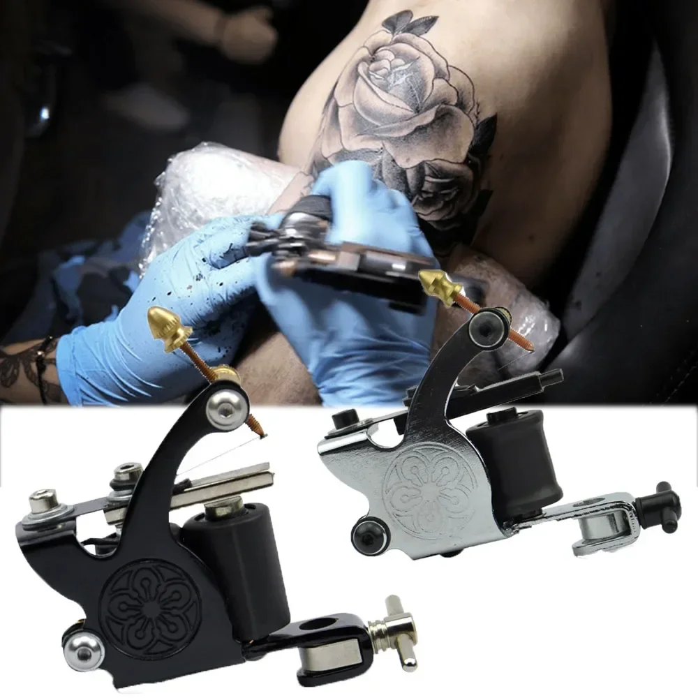 1Pcs Multicolor Carbon Steel Stamping Strong Motor Coiling Tattoo Machine Lining Shader for Tattoo Artists Portable Tattoo Suppy