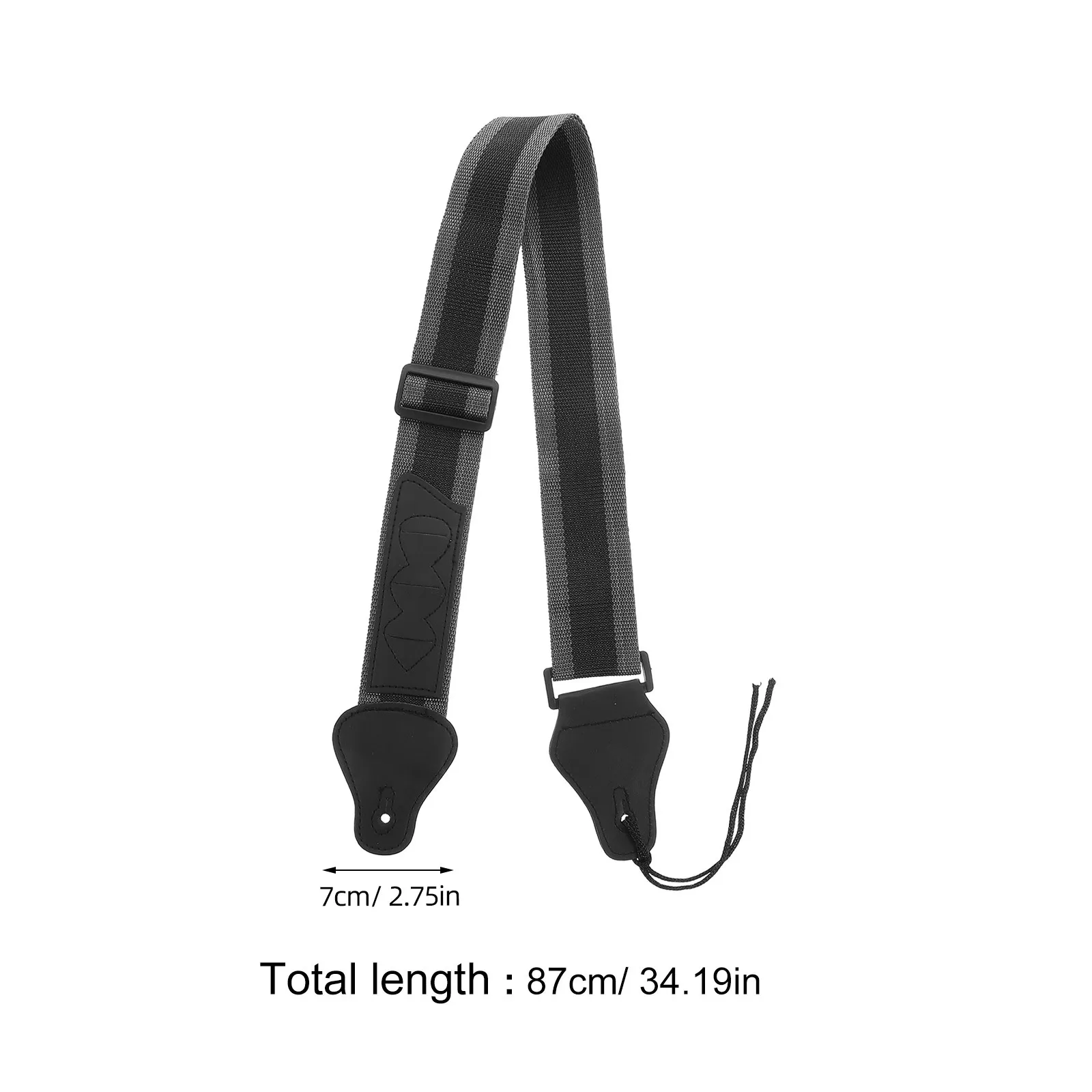 Correia de guitarra acústica respirável náilon comprimento ajustável com suporte de palheta para baixo elétrico guitarra instrumento musical suprimentos