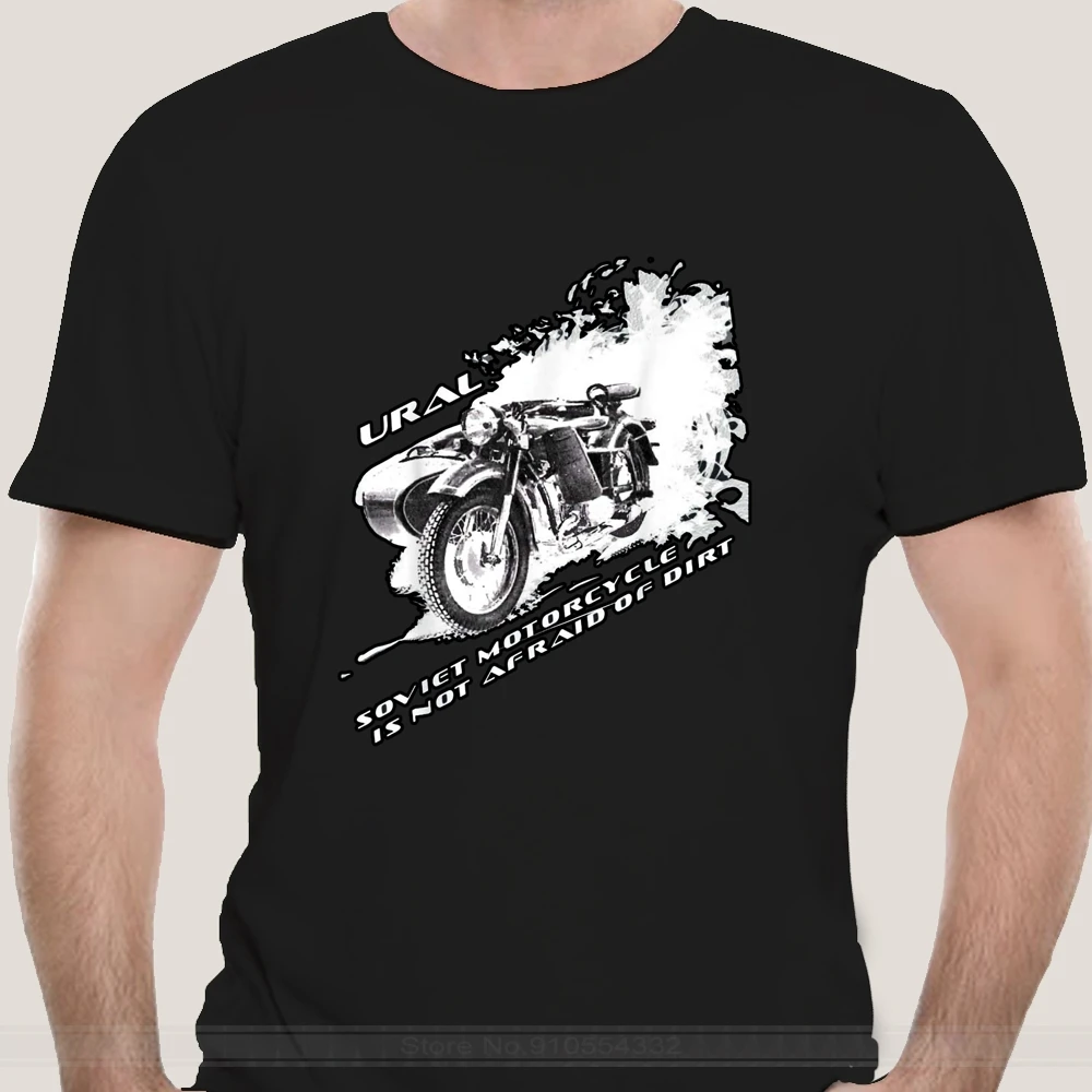 Soviet heavy motorcycles like URAL are not afraid of dirt T-Shirt fashion t-sdhirt men cotton brand teeshirt