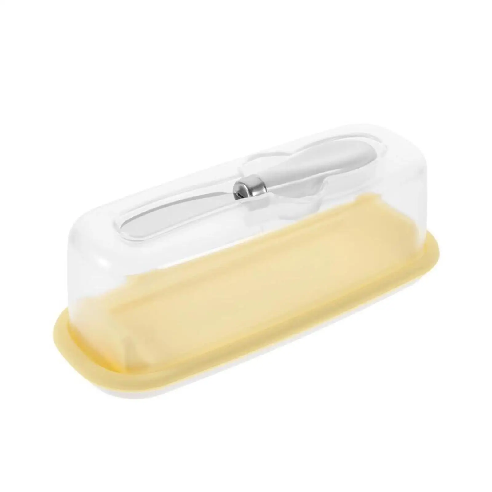 Butter Dish with Lid and Knife Ramps Large Butter Keeper for Cupboard