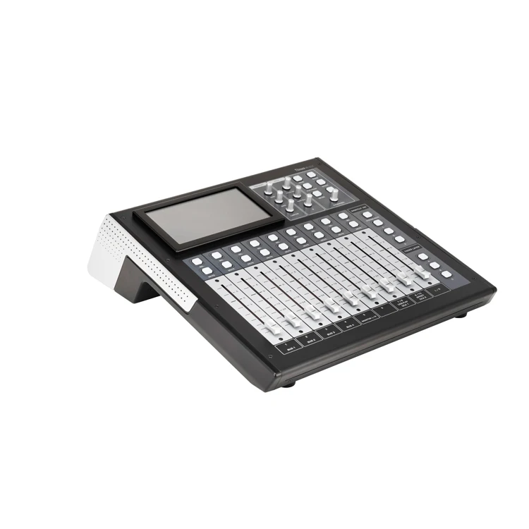 12-Channel Digital Mixer Mixing Console with 7-Inch Capacitive Touchscreen,USB Playback/Recording & iPad Control