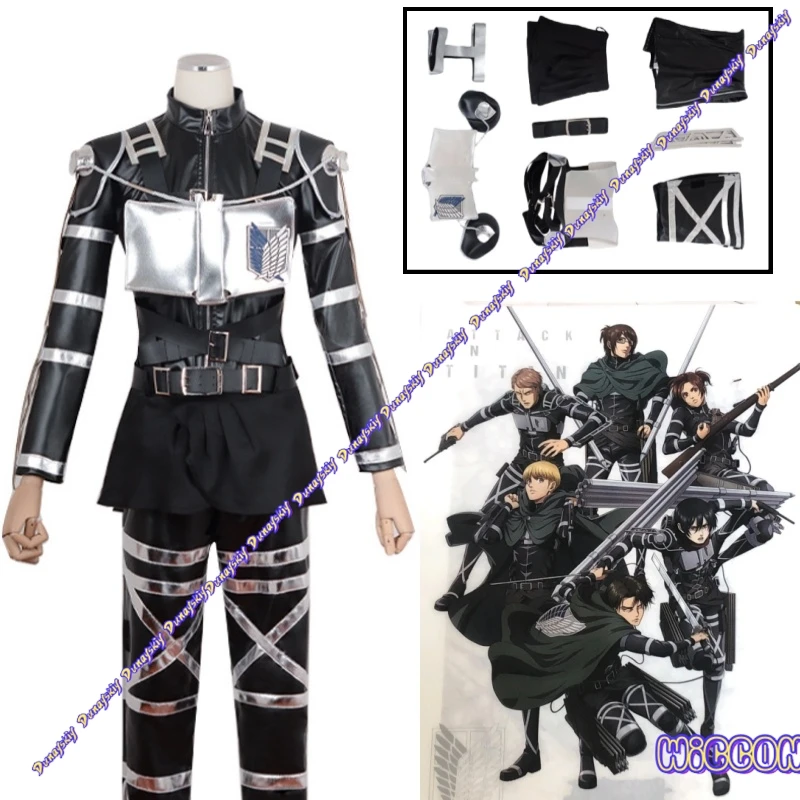Attack on Titan the Final Season Cosplay-Kostüme Rivaille Mikasa Ackerman-Uniformen für Damen, perfekt für Comiket-Partys