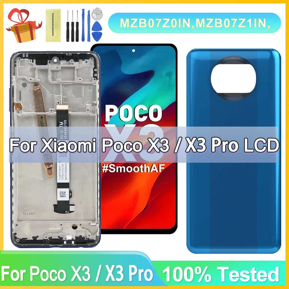 for Xiaomi Poco X3 Pro LCD Display Screen With Frame 6.67\